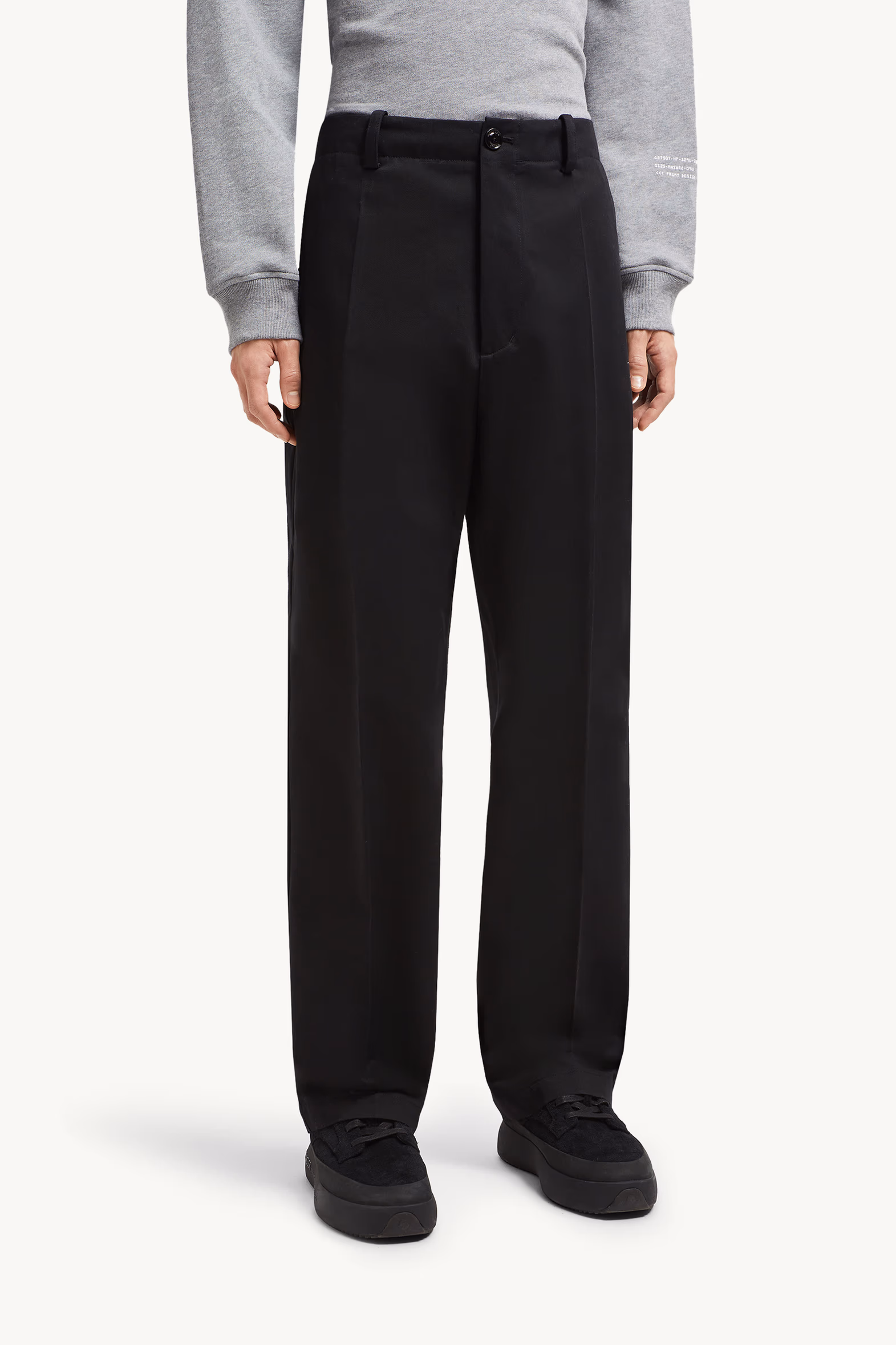 Pantalones de gabardina de algodón Moncler x FRGMT Hombre Negro Moncler 3